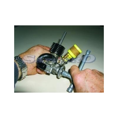 Perno filettato blocca pistone