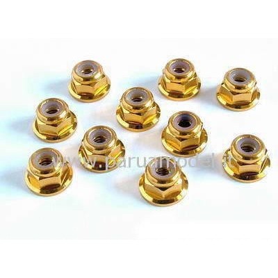 Paruamodel - Dadi autobloccanti flangiati 2 mm 10 Pz.