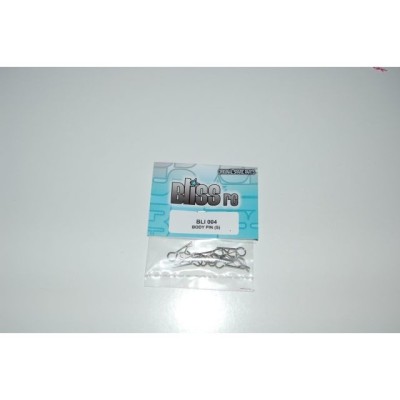 BlissRC -  Clips  Carrozzeria 1/10 Silver (Pz.10)