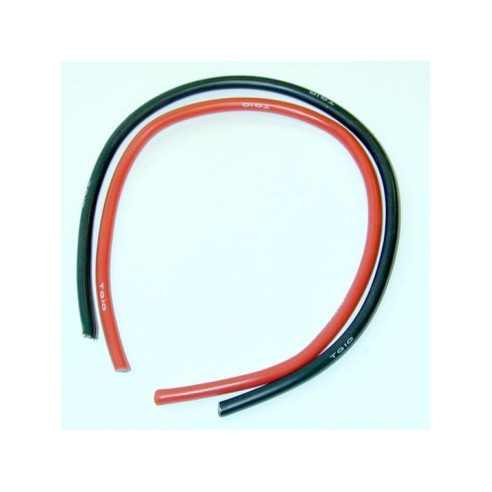 Cavo silicone  18 AWG nero + rosso Cm.20 + 20