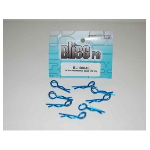 BlissRC -  Clips  Carrozzeria 1/8 Blu (Pz.10)