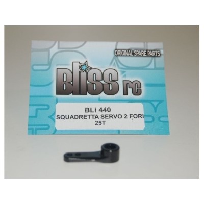 Bliss rc - Squadretta Servocomando in Ergal 2 Fori (25T)