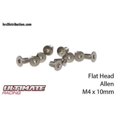 ULTIMATE RACING - Viti  Testa Svasata Hex  M4 x 10mm (10 pz.)
