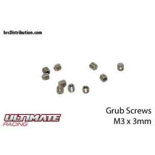 ULTIMATE RACING - Grani  M3 x 3mm (10 pz.)