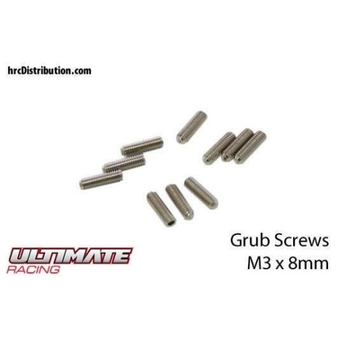 ULTIMATE RACING - Grani  M3 x 8mm (10 pz.)