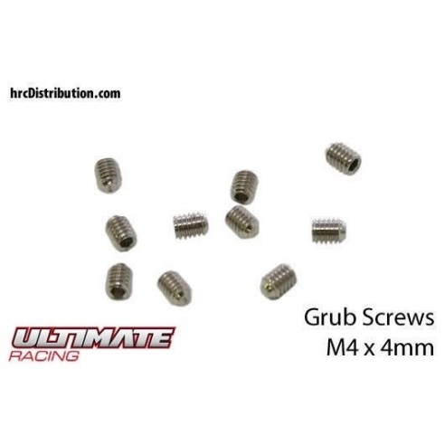 ULTIMATE RACING - Grani  M4 x 4mm (10 pz.)