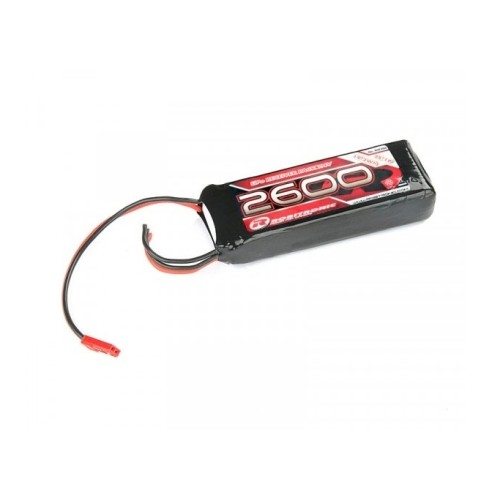 Robitronic Batteria LiPo 2600mAh 2S 2/3A Straight for RX (EH)"