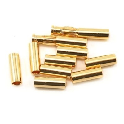Team Orion 4mm Gold Connettori Set (10 Tubes/2 Plug)