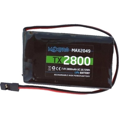 MAXPRO LIPO 5C 7,4V 2800MAH TX MAX2048L
