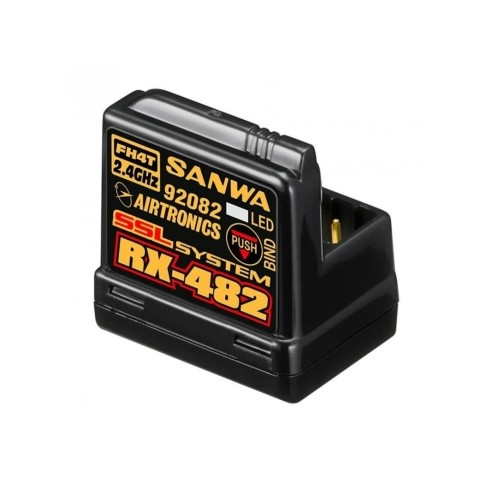 Sanwa - RICEVENTE SANWA RX CAR 482 FHSS-4, SSL 4CH con Antenna