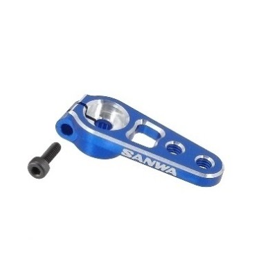 SANWA-Squadretta Aluminio Servocomando blu  2 Fori  25T 107A54262A  blu