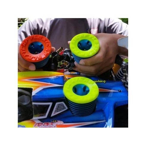 PROTEZIONE FLEXYCAP PER TESTA MOTORE 1/8 (BLACK/NERO)