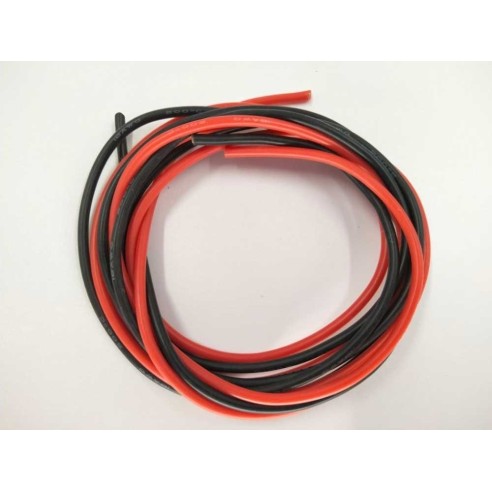 Cavo silicone 18AWG (1m rosso+1m nero) 0,82mm²