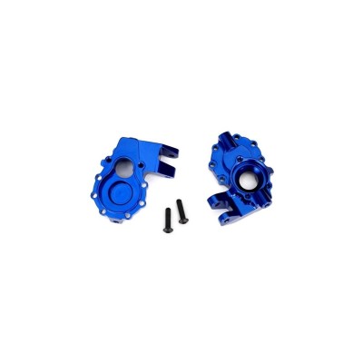 Traxxas -Scatole portali interni ant. dx+sx alluminio blu TXX8252X