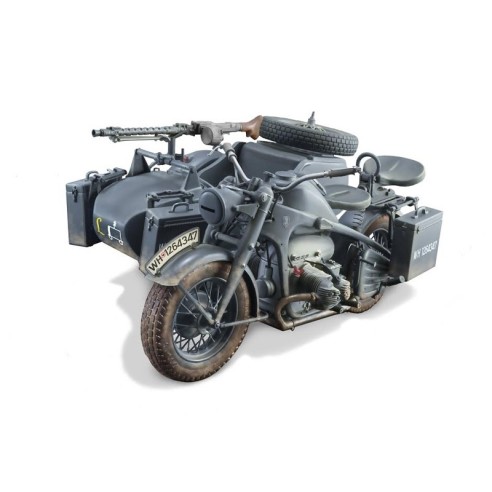 Italeri ZUNDAPP KS 750 with Sidecar (Kit di Montaggio)-7406 - Scala 1 : 9