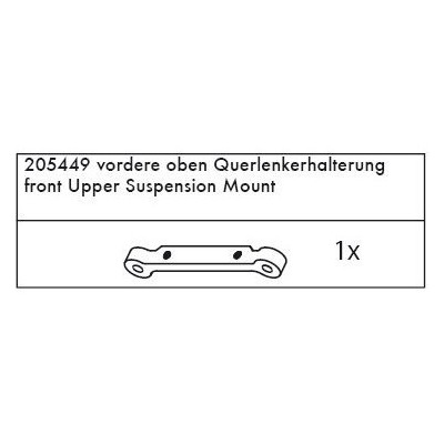 Carson - Supporto sospensione anter. per Specter - Montana - 2 Drift