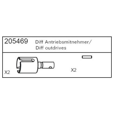 Carson - Giunto diff. per Specter - Montana - 2 Drift