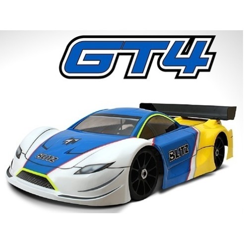 BLITZ 1/8 GT4 GBS Carrozzeria Body with Wing (0,8mm) Rally GT 60807-08