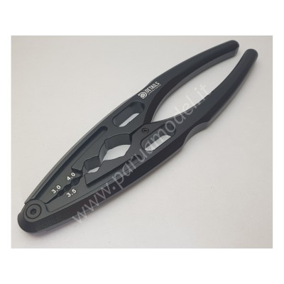 BLITZ - Pinza in Ergal Multiuso Nera per Modellismo