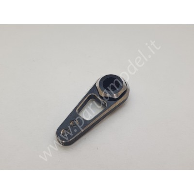 Bliss rc - Squadretta Servocomando in Ergal 2 Fori (23T) Nera