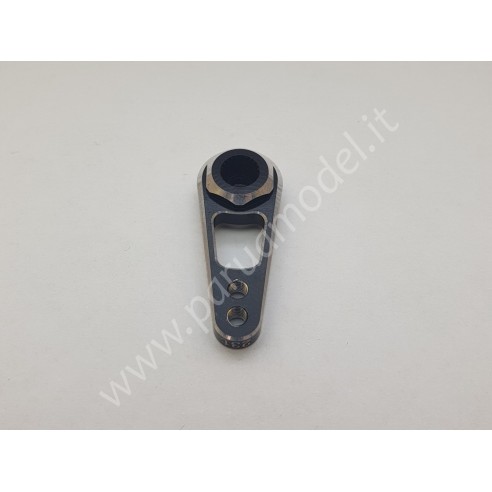 Bliss rc - Squadretta Servocomando in Ergal 2 Fori (23T) Nera