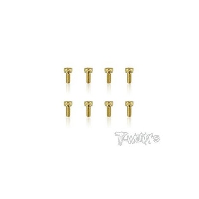 T-WORK'S-2.5x6mm VITI TESTA CILINDRO ACCIAO GOLD GSS2506H