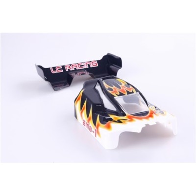 LC RACING-CARROZZERIA + ALETTONE BUGGY 1/14 (PVC)
