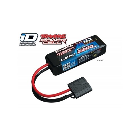 Traxxas Batteria Lipo 2200mah 7.4v 2s 25c Power Cell iD