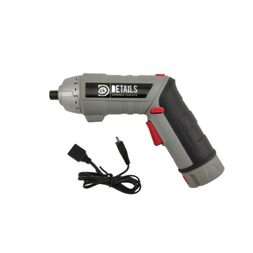 DETAILS Mini cacciavite elettrico Power1 incluso punte in titanio esagonale 1,5 / 2,0 / 2,5 / 3,0 mm /