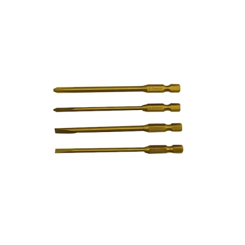 DETAILS Punte in titanio (6,35 mm / 1/4) Phillips 4.0 + / 5.0 + piatto 4.0- / 5.0-