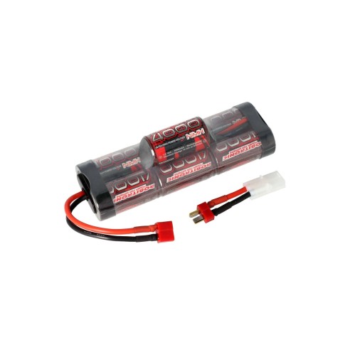 Robitronic -  NiMH 8.4V, 4000mAh, Hump Pack, connettore a T & Tamiya
