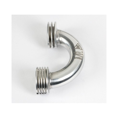 Novarossi 41033 Kit Collettore Lucido 2Anelli Curvo Ø16/13mm. Più corto di 3mm rispetto al 41021