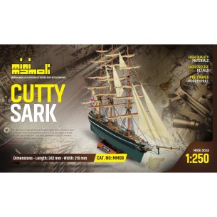 Modellismo Navale Mamoli - CUTTY SARK clipper Sc. 1:250 L. 342 mm. H. 210 mm.