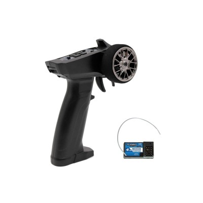 Radiocomando Turbo Racing 91803G-VT 3 Ch 2,4GHz Black