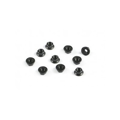 Ricambi Serpent Nut M4 flanged, knurled (10) 110452