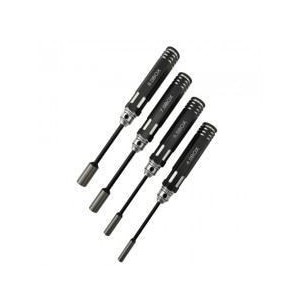 Set chiavi per dadi - Nero 4 pezzi