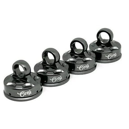 Ongaro nuovi tappi Per Ammortizzatori Associated (  4 tappi + 4 membrane )