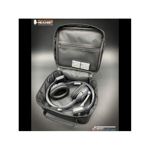 Smartcom Headset Kit cuffie per meccanico / pilota Rifinitura in rosso