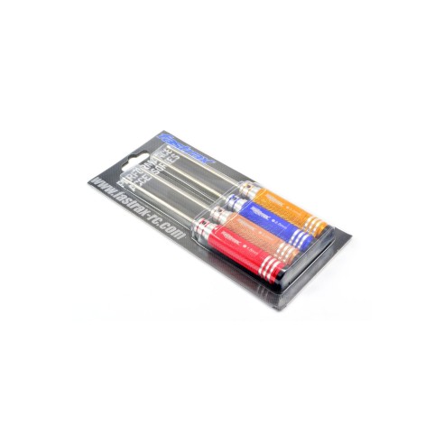 Fastrax Set di cacciaviti esagonali temprati 4 misure (1,5/2,0/2,5/3,0 mm)