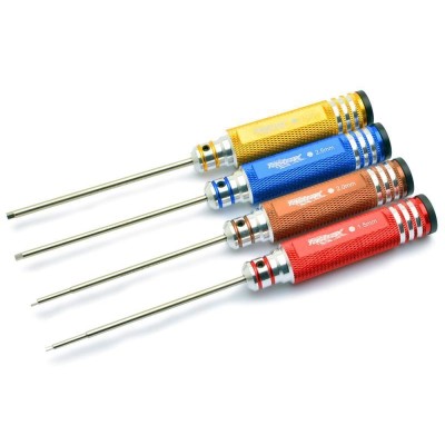 Fastrax Set di cacciaviti esagonali temprati 4 misure (1,5/2,0/2,5/3,0 mm)