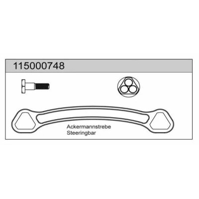 Ricambi Ansmann X8 Barra Sterzo