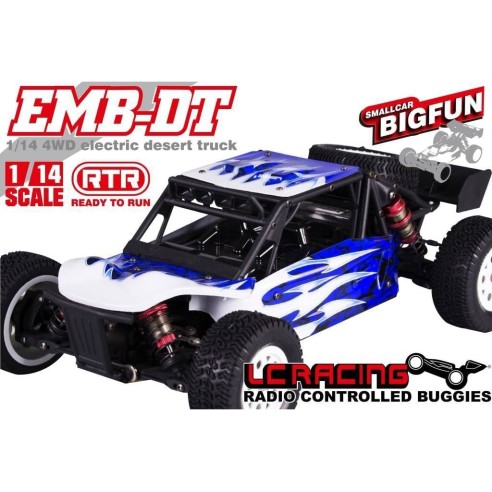 LC-Racing Mini Brushless Desert Truck RTR 1:14 2.4GHz Nuono Motore : 4500Kv ES28 Nero