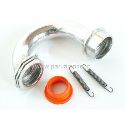 RB - Collettore "in Line"  per marmitta con molle e guarnizione TT Type Kyosho (X Long)
