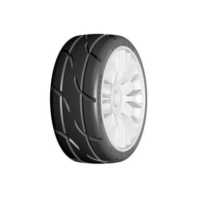 GRP T03 REVO - XM3 Soft - Montata su Nuovo Cerchio 20 Raggi RIGID Bianco 1:8 GT 1 Paio