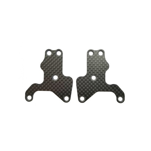 Ricambi Associated RC8B3.2 FT Front Suspension Arm Inserts, carbon fiber, 1.2mm