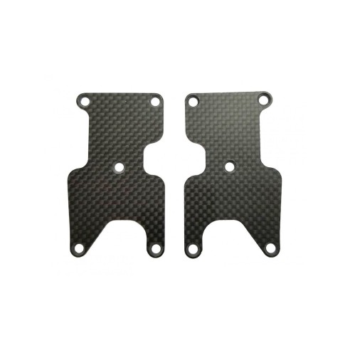 Ricambi Associated FT Rear Suspension Arm Inserts, carbon fiber, 1.2mm
