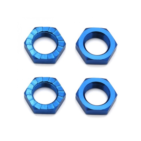Ricambi Associated FT Wheel Nuts, 17 mm, blue