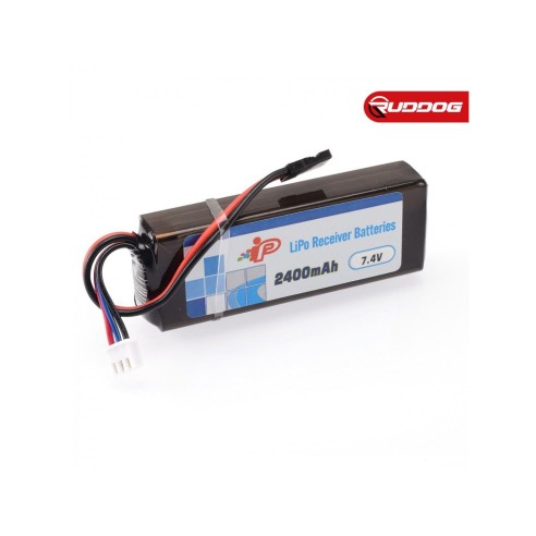 Intellect 2400mAh 7.4V RX LiPo Straight