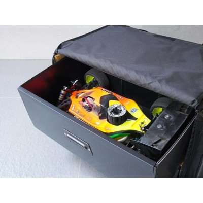 Koswork 1/8 Compact 3 cassetti Buggy/Borsa per auto 1/8, 1 Large  2 Medium)