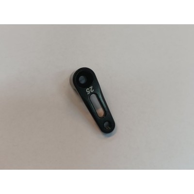 Bliss rc - Squadretta Servocomando Alta in Ergal (25T) Nera